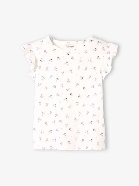Ensemble Fille T-shirt à Volants Et Jupe à Bretelles En Gaze De Coton Lilas - Vertbaudet 2 Ensemble Fille T-shirt à Volants Et Jupe à Bretelles En Gaze De Coton Lilas - Vertbaudet – Image 2