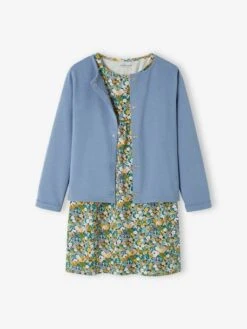 Ensemble Robe + Cardigan Fille Pêche - Vertbaudet 9 Ensemble Robe + Cardigan Fille Pêche - Vertbaudet -Petite Modeuse ensemble robe cardigan fille 3