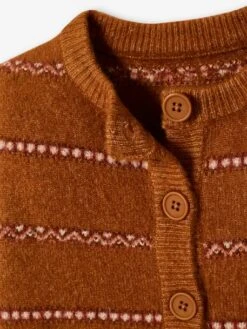 Gilet à Rayures Jacquard Détails En Fil Brillant Fille Havane - Vertbaudet 10 Gilet à Rayures Jacquard Détails En Fil Brillant Fille Havane - Vertbaudet -Petite Modeuse gilet a rayures jacquard details en fil brillant fille 4