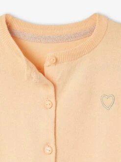 Gilet Basics Personnalisable Fille Encre - Vertbaudet -Petite Modeuse gilet basics personnalisable fille 3