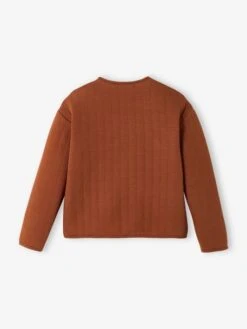 Gilet Quilté Réversible Fille Gris Ardoise - Vertbaudet -Petite Modeuse gilet quilte reversible fille 2