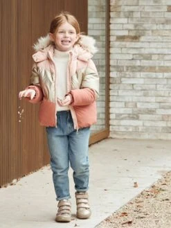 Jean Forme Balloon Fille Denim Stone - Vertbaudet