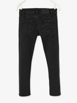 Jean Slim MorphologiK "waterless" Fille Tour De Hanches LARGE Denim Black - Vertbaudet -Petite Modeuse jean slim morphologik waterless fille tour de hanches large 4