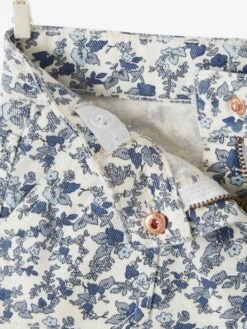 Jupe à Fleurs Fille Beige Imprimé - Vertbaudet -Petite Modeuse jupe a fleurs fille 3