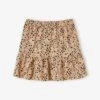 Jupe à Volant Imprimée Fille Encre Imprimé - Vertbaudet