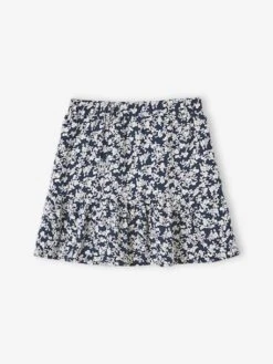 Jupe à Volant Imprimée Fille Encre Imprimé - Vertbaudet -Petite Modeuse jupe a volant imprimee fille 4