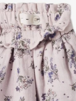 Jupe à Volant Imprimée Fleurs Fille Parme - Vertbaudet -Petite Modeuse jupe a volant imprimee fleurs fille 2