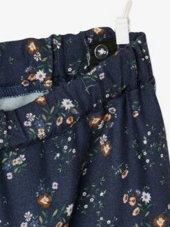 Jupe à Volants Imprimée Fleurs Fille Encre Imprimé - Vertbaudet -Petite Modeuse jupe a volants imprimee fleurs fille 2