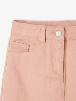 Jupe Basics Fille Rose Poudré - Vertbaudet -Petite Modeuse jupe basics fille 2