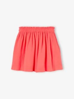 Jupe Couleur En Gaze De Coton Fille Bleu Grisé - Vertbaudet -Petite Modeuse jupe couleur en gaze de coton fille 5