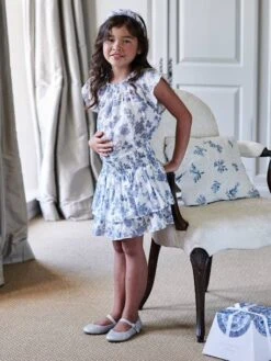 Jupe De Cérémonie Smockée Fille écru - Vertbaudet