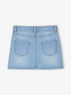 Jupe En Jean Basics Fille Stone - Vertbaudet -Petite Modeuse jupe en jean basics fille 2