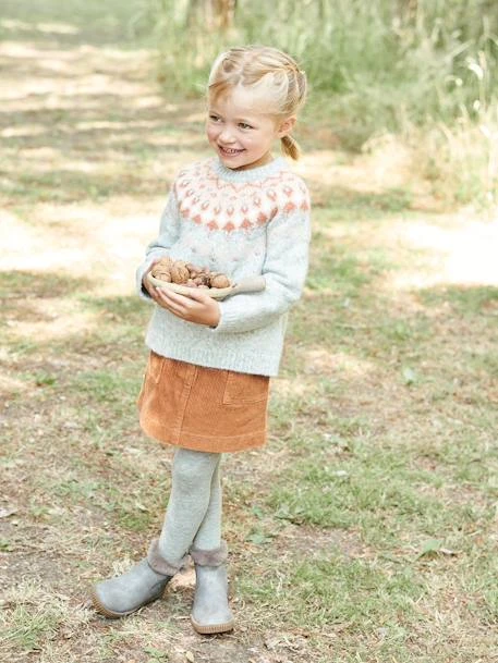 Jupe En Velours Côtelé Fille Camel - Vertbaudet 1 Jupe En Velours Côtelé Fille Camel - Vertbaudet