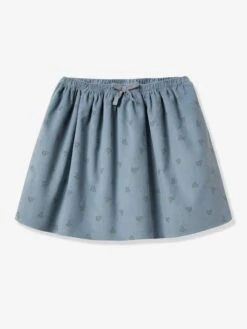 Jupe évasée En Velours Fille CYRILLUS Imprimé "fleur Des Landes" (bl - Cyrillus