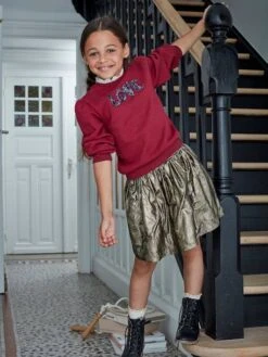 Jupe Lamée Fille Or - Vertbaudet 8 Jupe Lamée Fille Or - Vertbaudet -Petite Modeuse jupe lamee fille 2