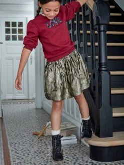 Jupe Lamée Fille Or - Vertbaudet 10 Jupe Lamée Fille Or - Vertbaudet -Petite Modeuse jupe lamee fille 4