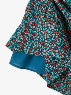 Jupe Longue à Volant Bleu Canard Imprimé - Vertbaudet 9 Jupe Longue à Volant Bleu Canard Imprimé - Vertbaudet -Petite Modeuse jupe longue a volant 4