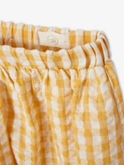 Jupe Mi-longue à Carreaux Vichy Fille Carreaux Jaune D'or - Vertbaudet -Petite Modeuse jupe mi longue a carreaux vichy fille 2