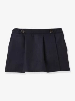 Jupe-short Fille CYRILLUS En Lainage Encre - Cyrillus