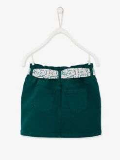 Jupe Style "paperbag" Fille Ceinture Foulard Fleurie Rose - Vertbaudet -Petite Modeuse jupe style paperbag fille ceinture foulard fleurie 4