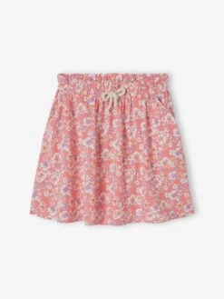 Jupe Tournante Imprimée Basics Fille Rose Poudré - Vertbaudet 9 Jupe Tournante Imprimée Basics Fille Rose Poudré - Vertbaudet -Petite Modeuse jupe tournante imprimee basics fille 3