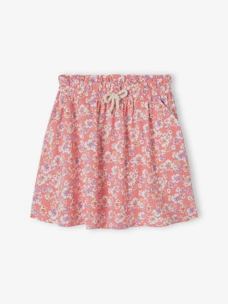 Jupe Tournante Imprimée Basics Fille Rose Poudré - Vertbaudet 4 Jupe Tournante Imprimée Basics Fille Rose Poudré - Vertbaudet – Image 4