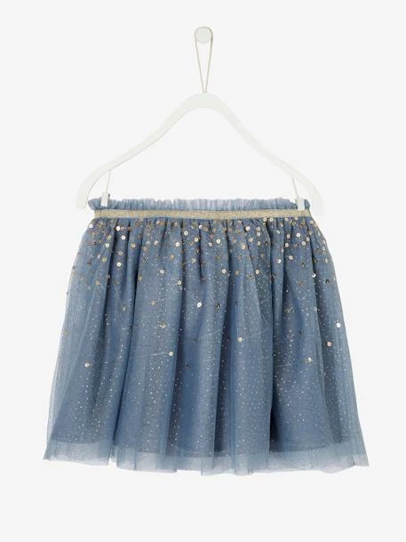 Jupon De Fête En Tulle Parsemé De Sequins Et Paillettes Vieux Rose - Vertbaudet 2 Jupon De Fête En Tulle Parsemé De Sequins Et Paillettes Vieux Rose - Vertbaudet – Image 2