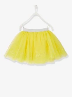 Jupon En Tulle à Sequins Jaune Clair - Vertbaudet -Petite Modeuse jupon en tulle a sequins 2