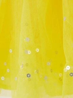 Jupon En Tulle à Sequins Jaune Clair - Vertbaudet -Petite Modeuse jupon en tulle a sequins 5