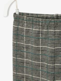 Legging à Carreaux Fille Blanc / Noir - Vertbaudet -Petite Modeuse legging a carreaux fille 2