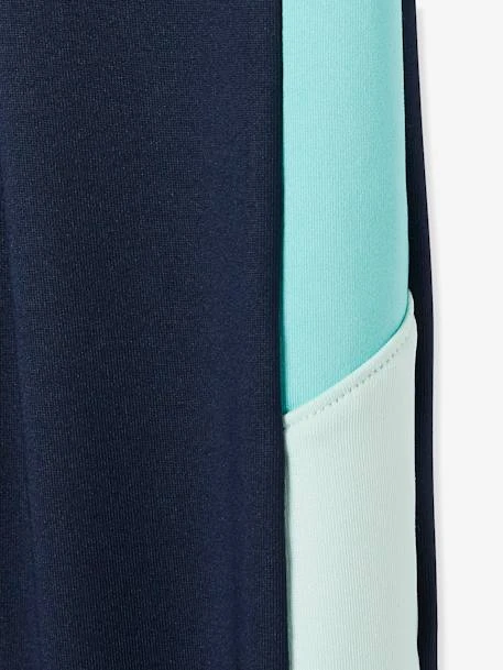 Legging Fille Bandes Color-block. Encre - Vertbaudet 3 Legging Fille Bandes Color-block. Encre - Vertbaudet – Image 3