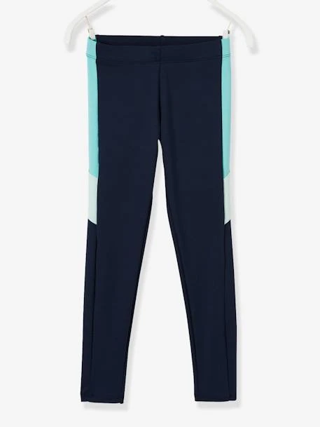 Legging Fille Bandes Color-block. Encre - Vertbaudet 1 Legging Fille Bandes Color-block. Encre - Vertbaudet
