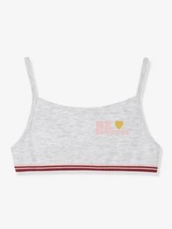 Lot De 2 Bassières Stretch Fille Lot Blanc - Vertbaudet -Petite Modeuse lot de 2 bassieres stretch fille 2