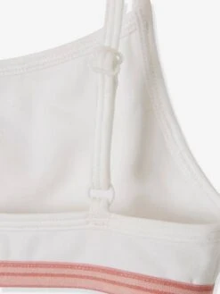 Lot De 2 Bassières Stretch Fille Lot Blanc - Vertbaudet -Petite Modeuse lot de 2 bassieres stretch fille 4