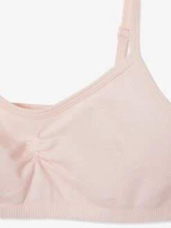 Lot De 2 Brassières Fille En Microfibre Rose Clair Uni - Vertbaudet -Petite Modeuse lot de 2 brassieres fille en microfibre 4