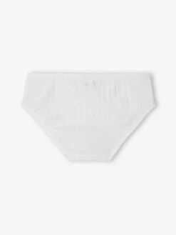 Lot De 2 Culottes En Maille Ajourée Fille Lot Ivoire - Vertbaudet -Petite Modeuse lot de 2 culottes en maille ajouree fille 3