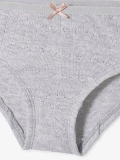 Lot De 2 Culottes En Maille Ajourée Fille Lot Ivoire - Vertbaudet -Petite Modeuse lot de 2 culottes en maille ajouree fille 5