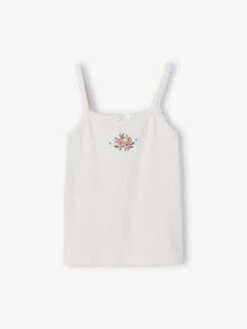 Lot De 2 Débardeurs Imprimés Fille En Maille Côtelée écru - Vertbaudet 6 Lot De 2 Débardeurs Imprimés Fille En Maille Côtelée écru - Vertbaudet -Petite Modeuse lot de 2 debardeurs imprimes fille en maille cotelee 2