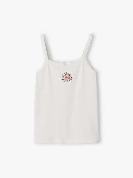 Lot De 2 Débardeurs Imprimés Fille En Maille Côtelée écru - Vertbaudet 3 Lot De 2 Débardeurs Imprimés Fille En Maille Côtelée écru - Vertbaudet – Image 3