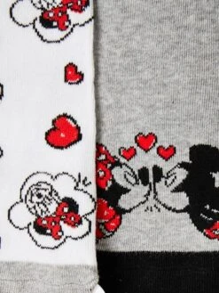 Lot De 2 Paires De Chaussettes Disney® Minnie Gris Clair Bicolor/multicolor - Minnie -Petite Modeuse lot de 2 paires de chaussettes disney minnie 2