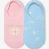 Lot De 2 Paires De Chaussettes Invisibles Fille Rose - Vertbaudet