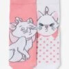 Lot De 2 Paires De Mi-chaussettes Disney® Marie Les Aristochats Blanc Et Rose - Disney