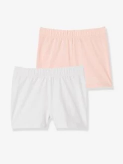 Lot De 2 Shorts Fille à Porter Sous Robe Rose - Vertbaudet -Petite Modeuse lot de 2 shorts fille a porter sous robe 5