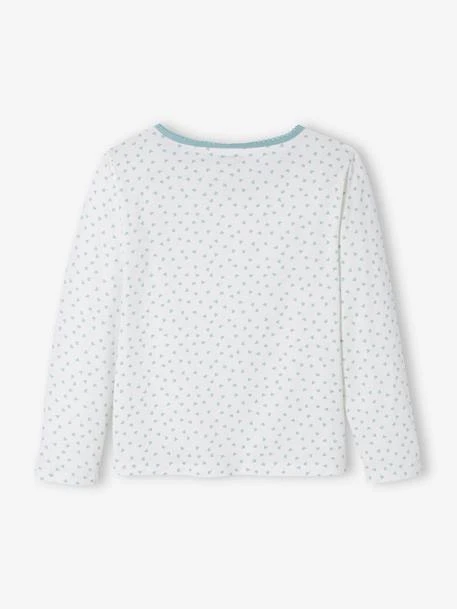 Lot De 2 T-shirts Coeurs Manches Longues Fille Lot Ivoire - Vertbaudet 4 Lot De 2 T-shirts Coeurs Manches Longues Fille Lot Ivoire - Vertbaudet – Image 4