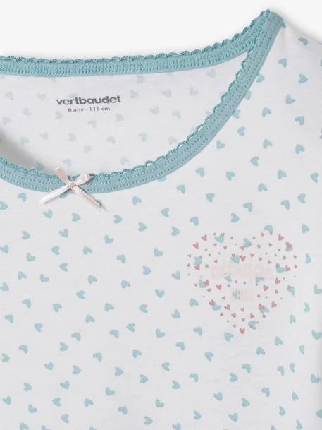 Lot De 2 T-shirts Coeurs Manches Longues Fille Lot Ivoire - Vertbaudet 5 Lot De 2 T-shirts Coeurs Manches Longues Fille Lot Ivoire - Vertbaudet – Image 5