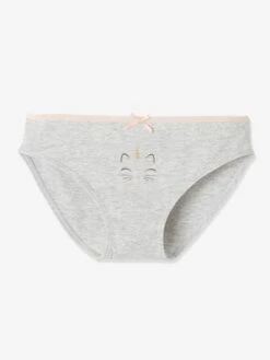 Lot De 3 Culottes Fille Chats Et Licorne Rose Poudré - Vertbaudet -Petite Modeuse lot de 3 culottes fille chats et licorne 2