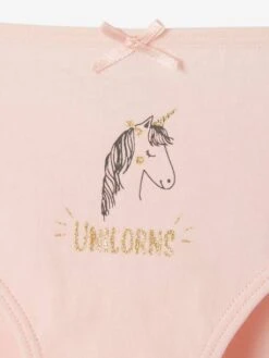 Lot De 3 Culottes Fille Chats Et Licorne Rose Poudré - Vertbaudet -Petite Modeuse lot de 3 culottes fille chats et licorne 5