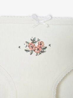 Lot De 3 Culottes Fille En Maille Côtelée écru - Vertbaudet -Petite Modeuse lot de 3 culottes fille en maille cotelee 5