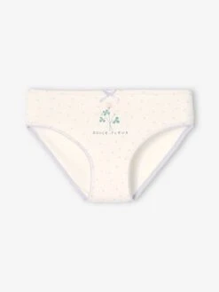 Lot De 3 Culottes Fille Fleurs Lilas - Vertbaudet -Petite Modeuse lot de 3 culottes fille fleurs 3