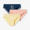 Lot De 3 Culottes Fille Volantées "marguerite" Jaune D'or - Vertbaudet